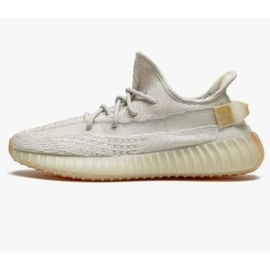 New Adidas Mens‎ 5 Womens 7 Yeezy Boost 350 V2 GY3438 Light-Light Sneakers Shoes